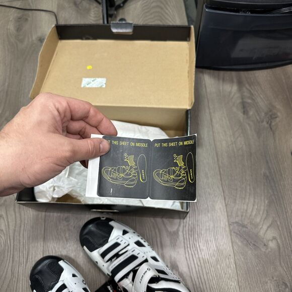 Scott Road Comp Lady Gloss White/Gloss Black Size 8 US 41 EU - Picture 6 of 7